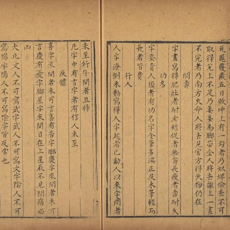 新刻相字心法 24 《新刻相字心法》一卷(明万历时期文会堂刊本) 23