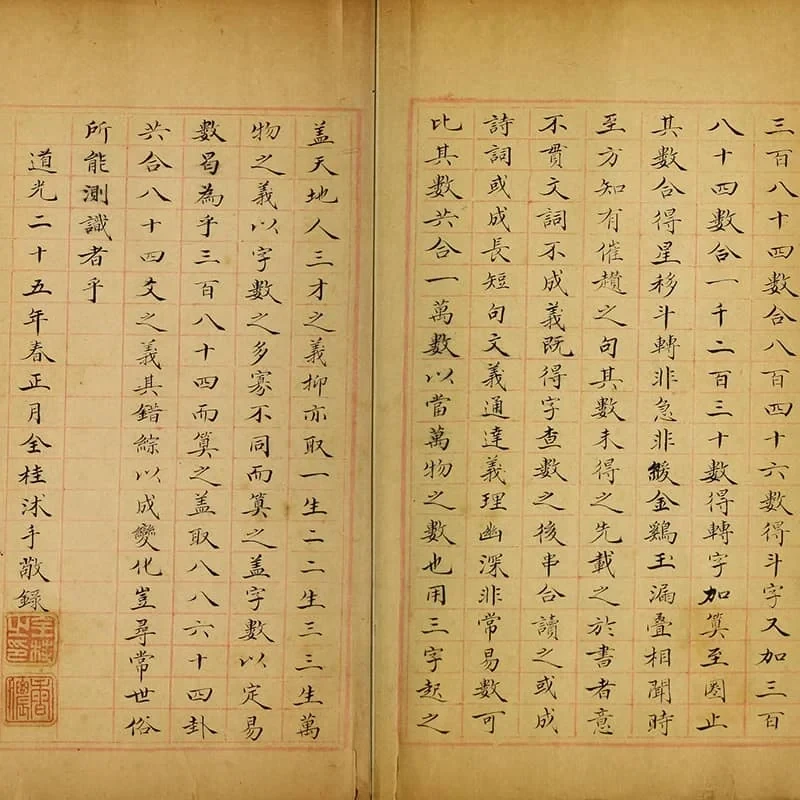 吕祖太极生生数 14 《吕祖太极生生数》二册(清道光二十五年全桂抄本) 13