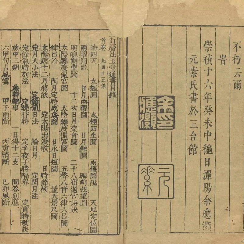《三订历法玉堂通书捷览》十卷首一卷(明崇祯十六年余应灏三台馆刻本) 17
